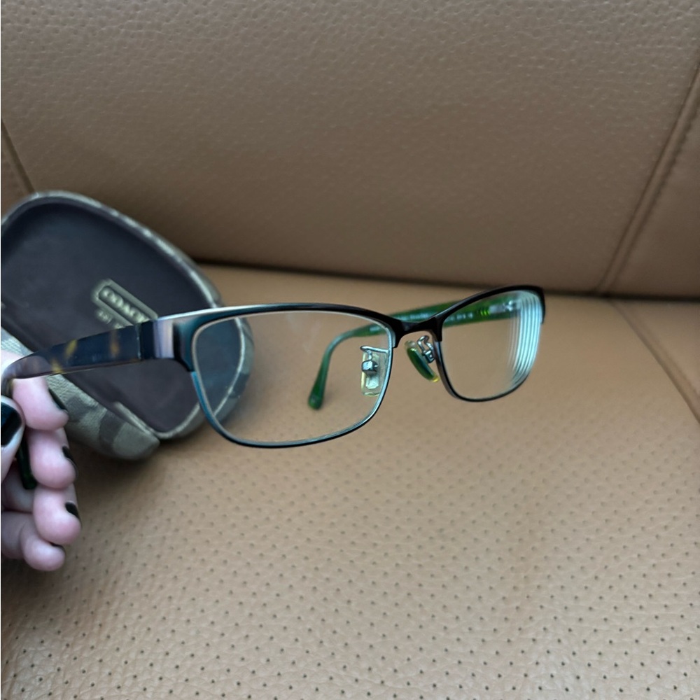 Coach Signature Pattern Glasses Case - Picture 4 of 6